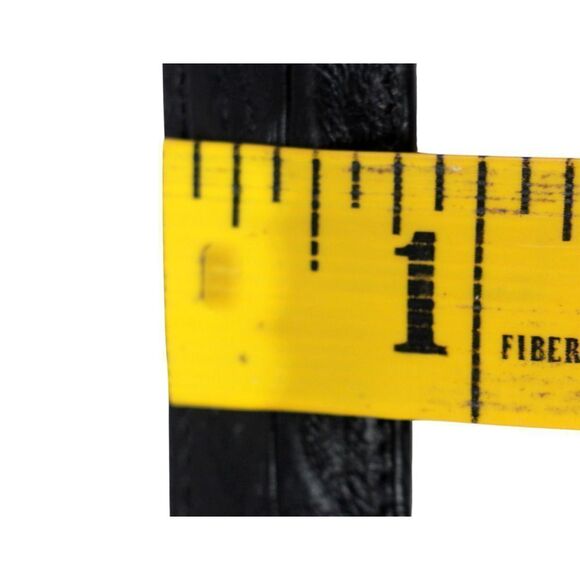 Tommy Bahama Spain BLACK GENUINE CROCODILE 3/4"Wd DRESS WOMEN'S BELT Size L (C71 - Picture 11 of 16